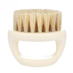 1 Pcs Ring Design Horse Bristle Men Shaving Brush Plastic Portable Barber Beard Brushes Salon Face Cleaning Razor Brush