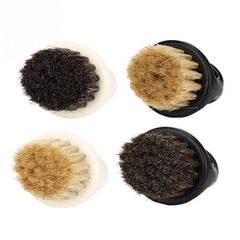 1 Pcs Ring Design Horse Bristle Men Shaving Brush Plastic Portable Barber Beard Brushes Salon Face Cleaning Razor Brush