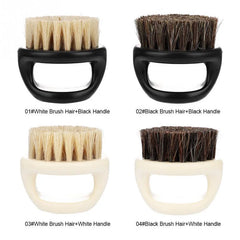 1 Pcs Ring Design Horse Bristle Men Shaving Brush Plastic Portable Barber Beard Brushes Salon Face Cleaning Razor Brush