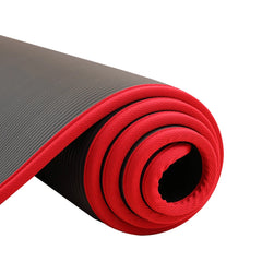 10MM Extra Thick 183cmX61cm Yoga Mats NRB Non-slip Exercise mat For Fitness Tasteless Pilates Workout Gym Mats with Bandages