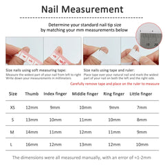 10Pcs Short Sweet and Cool Handmade Wear On Nails Full Cover Design Round Head Manicure Nail Artificial  Wearable Nail Tips