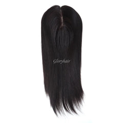 14&quot; 16&quot; Hair Toppers for Women Silk Top Toupee Hairpiece 3 Clip In Blonde Hair Capillary Prosthesis for for White Women