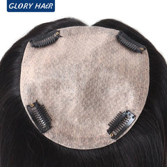 14&quot; 16&quot; Hair Toppers for Women Silk Top Toupee Hairpiece 3 Clip In Blonde Hair Capillary Prosthesis for for White Women