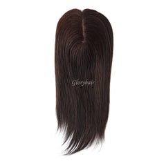 14&quot; 16&quot; Hair Toppers for Women Silk Top Toupee Hairpiece 3 Clip In Blonde Hair Capillary Prosthesis for for White Women