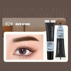 15-Minute Tint Dye Makeup Eyelash Kit Fast Eyebrow Dye Tint Professional Eyelash Tint Easy Dye Gel Semi Permanent Eyebrows