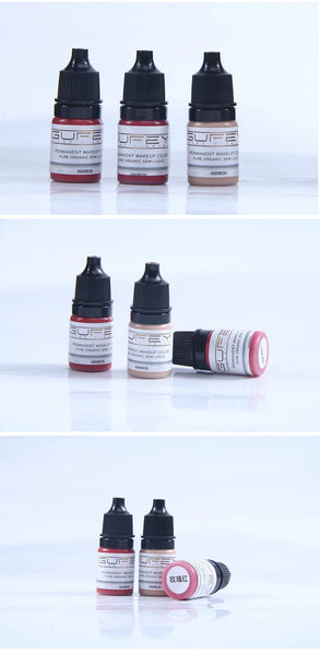 17 Color Permanent Makeup Pigments Tattoo Inks Lips Eye Line Tint for Eyebrows Microblading Cosmetics Art Tattoo Ink Supplies