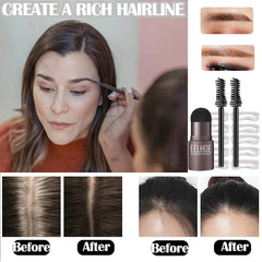 One Step Eyebrow Stamp Shaping Kit Makeup Brow Set Pen Women Waterproof Contour Stencil Tint Natural Stick Hairline Enhanc