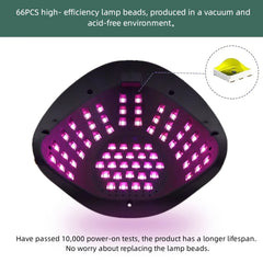 208W Nail Dryer UV LED Lamp For All Gel Nail Polish With UV 66 PCS LEDs Fast Drying Nail Lamp UV Cabine With Timer Smart Sensor