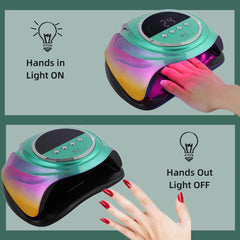 208W Nail Dryer UV LED Lamp For All Gel Nail Polish With UV 66 PCS LEDs Fast Drying Nail Lamp UV Cabine With Timer Smart Sensor