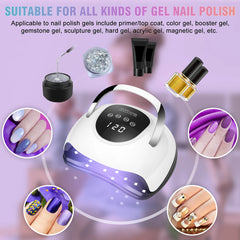 220W Nail Drying Lamp 57 LEDs Lamp For Nails Professional Lamps for Manicure Cabin UV LED Gel Nail Dryers High Power Nail Lamps