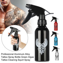 250ML/300ML Aluminum Tattoo Spray Bottle Refillable Green Algae Blue Soap Tattoo Cleaning Squirt Tattoo Pigment Water Sprayer