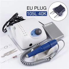 35000RPM Nail Drill Machine Strong 210 105L 65W Manicure Pedicure Nail Gel Polishing Device Strong Grinding Nail Drill Bits Set