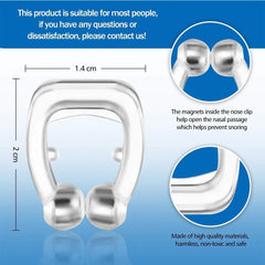 4/8pcs Silicone Magnetic Anti Snore Nose Clip Stop Snoring Sleep Tray Anti Snoring Clip Sleeping Aid Apnea Guard Night Device