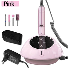 40000RPM Nail Drill Machine With HD Display Manicure Machine New Upgrade Electric Nail File With Cutter Nail Art Salon Tools