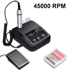 45000 RPM Electric Nail Drill Machine for Nails Electric File HD Display Metal Manicure Pen Professional nail lathe Sander