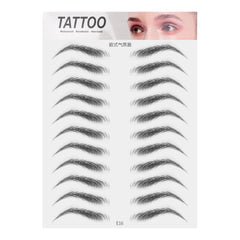 4D Hair Like Eyebrows Stickers Makeup Waterproof Eyebrow Tattoo Sticker Long Lasting Natural Fake Eyebrow Stickers Cosmetic 1PC