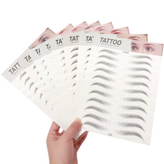 4D Hair Like Eyebrows Stickers Makeup Waterproof Eyebrow Tattoo Sticker Long Lasting Natural Fake Eyebrow Stickers Cosmetic 1PC