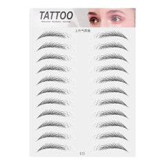 4D Hair Like Eyebrows Stickers Makeup Waterproof Eyebrow Tattoo Sticker Long Lasting Natural Fake Eyebrow Stickers Cosmetic 1PC