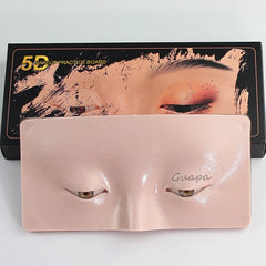 50PCS Beige/ Lighter Tone Eyeshadow Makeup Practice Board Eyebrow Practice Mannequin Tattoo Skin Pad for Makeup Artist