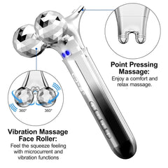 5D Facial Lift Massager EMS Microcurrent Roller Massage Eye Skin Tighten Wrinkle Removal Pulse Vibration V Face Beauty Devices