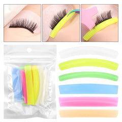 6 Pairs Eyelash Lifting Kit Silicone Pad Eye Lash Perm Pads Eyelashes Extension Accessories 3D Eyelash Curler Applicator Tools