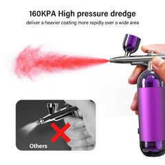 Injector Air Brush Kit Airbrush Nail With Compressor Portable Airbrush For Nails Cake Tattoo Makeup Paint Air Spray Gun Oxygen