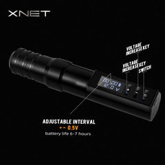 Ambition XNET Professional Wireless Tattoo Machine Gun Pen With Portable Power Coreless Motor Digital LED Display For Body Art