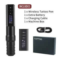 Ambition XNET Professional Wireless Tattoo Machine Gun Pen With Portable Power Coreless Motor Digital LED Display For Body Art