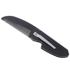 Beard Comb For Men Pocket Size Portable Folding Beard Comb Mini Plastic Moustache Combs Beard Styling Detangling Accessories