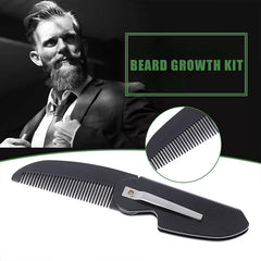 Beard Comb For Men Pocket Size Portable Folding Beard Comb Mini Plastic Moustache Combs Beard Styling Detangling Accessories