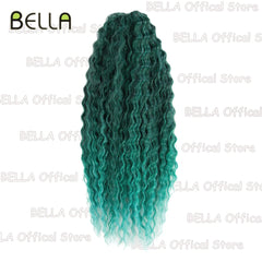 Bella Synthetic Hair Extensions Water Wave Crochet Hair 24 Inch Passion Twist Hair For Women Cosplay 3Ps/Lot Blonde Pink Color