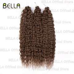 Bella Synthetic Hair Extensions Water Wave Crochet Hair 24 Inch Passion Twist Hair For Women Cosplay 3Ps/Lot Blonde Pink Color