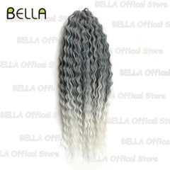 Bella Synthetic Hair Extensions Water Wave Crochet Hair 24 Inch Passion Twist Hair For Women Cosplay 3Ps/Lot Blonde Pink Color