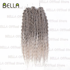 Bella Synthetic Hair Extensions Water Wave Crochet Hair 24 Inch Passion Twist Hair For Women Cosplay 3Ps/Lot Blonde Pink Color