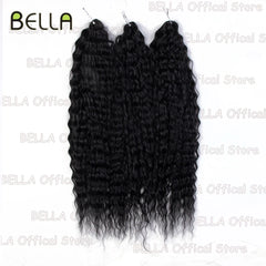 Bella Synthetic Hair Extensions Water Wave Crochet Hair 24 Inch Passion Twist Hair For Women Cosplay 3Ps/Lot Blonde Pink Color