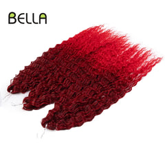 Bella Synthetic Hair Extensions Water Wave Crochet Hair 24 Inch Passion Twist Hair For Women Cosplay 3Ps/Lot Blonde Pink Color