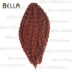 Bella Synthetic Hair Extensions Water Wave Crochet Hair 24 Inch Passion Twist Hair For Women Cosplay 3Ps/Lot Blonde Pink Color