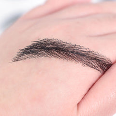 Black Bold Imitate Natural Growing  Real Human Hair Eyebrows, Handtied Lace Base  For Men Male