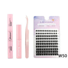 DIY Lashes Extension Kit for Gluing  Lashes Accessories Lash Bond and Seal Eyelashes 240 PCS Lash Clusters Makeup Set