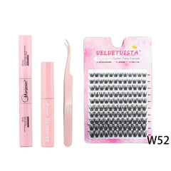 DIY Lashes Extension Kit for Gluing  Lashes Accessories Lash Bond and Seal Eyelashes 240 PCS Lash Clusters Makeup Set