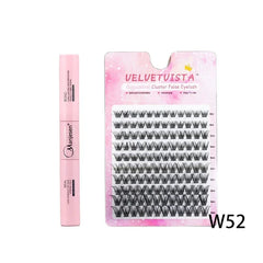 DIY Lashes Extension Kit for Gluing  Lashes Accessories Lash Bond and Seal Eyelashes 240 PCS Lash Clusters Makeup Set