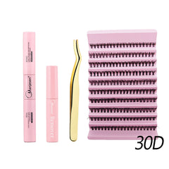 DIY Makeup Set Lash Bunches Bond and Seal Eyelash Glue Remover Applicator Lash Clusters Eyelash Extensions Complete Kit