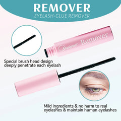 DIY Makeup Set Lash Bunches Bond and Seal Eyelash Glue Remover Applicator Lash Clusters Eyelash Extensions Complete Kit