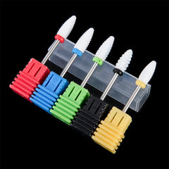 Dmoley Ceramic Nail Drill Bit For Electric Manicure Drills Machine Milling Cutter Nail Files Buffer Nail Art Equipment Accessory