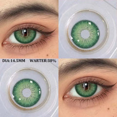 EYESHARE New Colored Contact Lenses Natural Brown Contact Fashion Blue Green Lenses Yearly 1 Pair/2pcs High Quality Gray Pupils