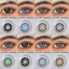 EYESHARE New Colored Contact Lenses Natural Brown Contact Fashion Blue Green Lenses Yearly 1 Pair/2pcs High Quality Gray Pupils