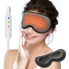 Electric Heated Eye Mask Relieve Fatigue Dilute Dark Circles 3D Warm Therapy Eye Shade Massager Shading Blindfold Sleep Aids