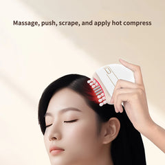 Electric Massage Comb Head Medication Dispenser Scalp Massage Comb Electric Vibration Essential Oil Introduction Ball