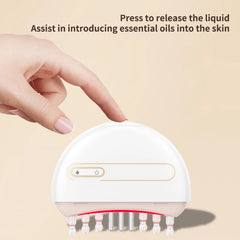 Electric Massage Comb Head Medication Dispenser Scalp Massage Comb Electric Vibration Essential Oil Introduction Ball