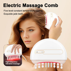 Electric Massage Comb Head Medication Dispenser Scalp Massage Comb Electric Vibration Essential Oil Introduction Ball